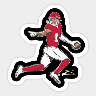 Stefon Diggs Houston Superstar Pose Sticker